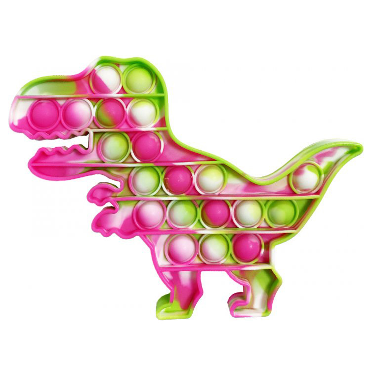 Іграшка антистрес Pop It Динозавр (pink/green) Іграшка антистрес Pop It Динозавр (pink/green)